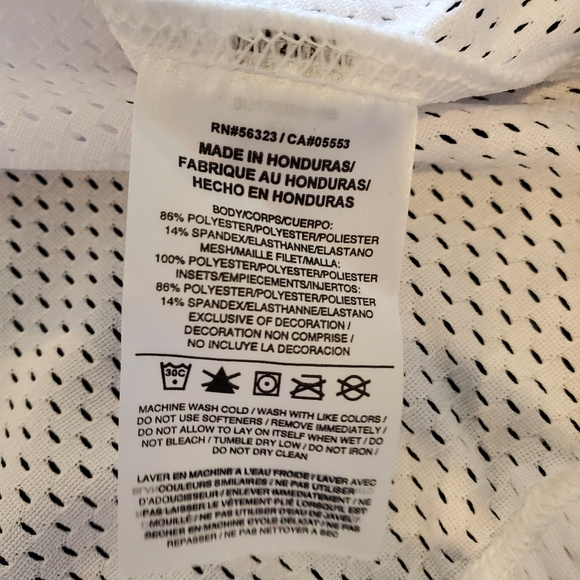 BNWT NIKE MEN'S VAPOR VARSITY JERSEY White 2XL - Picture 6 of 7